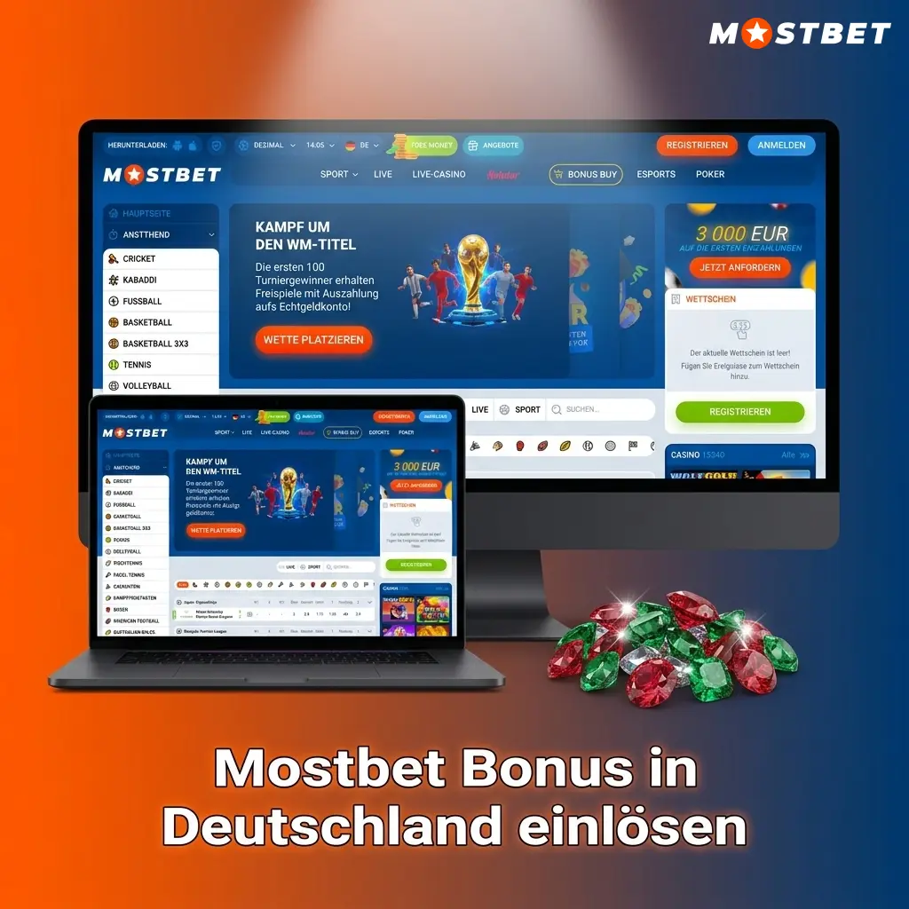 Mostbet Bonus Deutschland einlösen – Registrierung, Einzahlung und Bonusaktivierung in wenigen Schritten