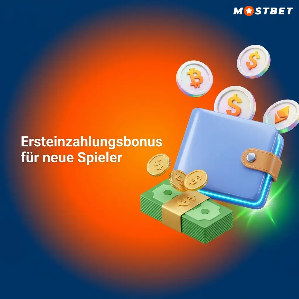 Mostbet Ersteinzahlungsbonus 125% bis 400 EUR mit 250 Freispielen für neue Spieler in Deutschland