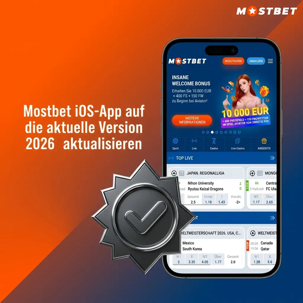 Mostbet iOS-App auf iPhone aktualisieren – Schritt-für-Schritt Anleitung für Version 2026