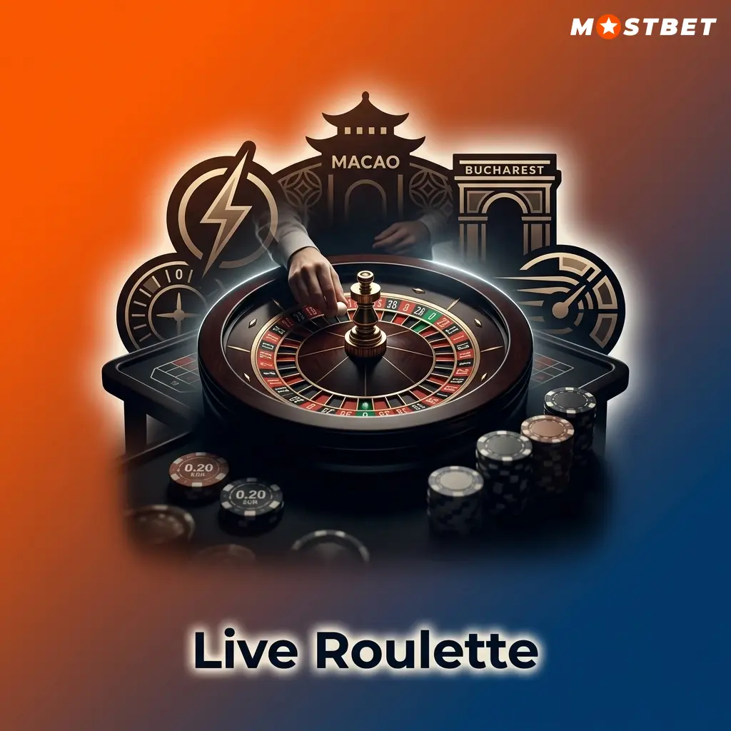 Live Roulette bei Mostbet: Europäische und französische Tische mit Limits von 0,20 EUR bis vierstellig