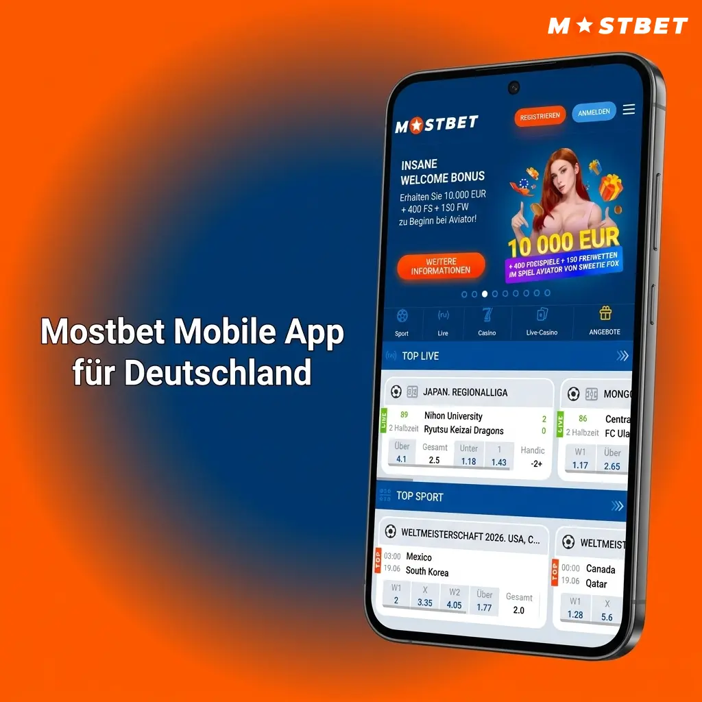 Mostbet Mobile App PWA für Android und iOS – Installation auf Smartphone und Tablet in Deutschland