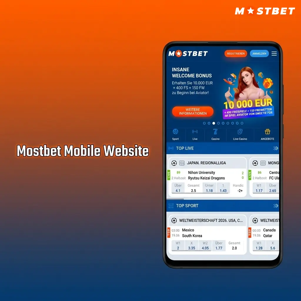 Mostbet mobile Website im Browser – kein Download nötig, kompatibel mit Chrome, Firefox und Safari